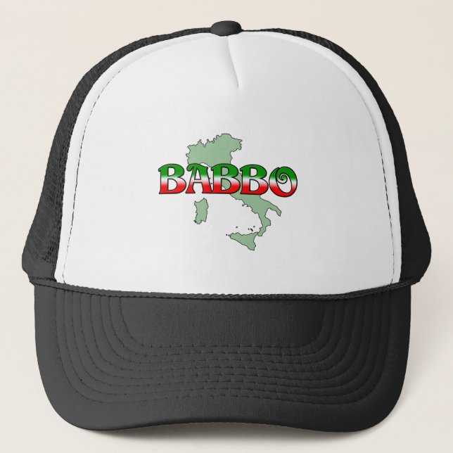 Babbo (Italian Father) Trucker Hat (Front)