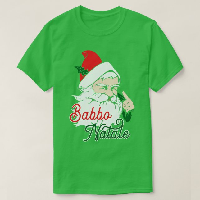 Babbo Natale Italian Santa Claus graphic T-Shirt (Design Front)