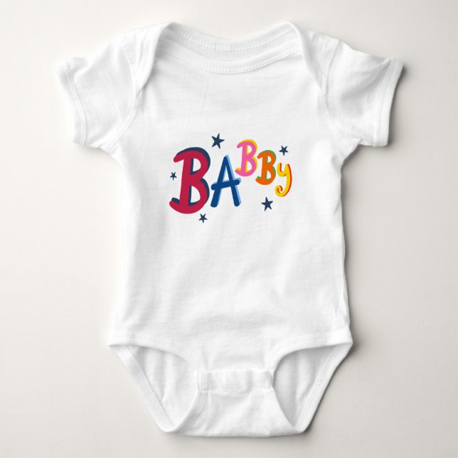 BABBY Black Country Words  Baby Bodysuit (Front)