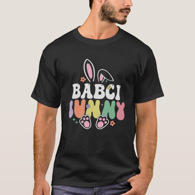 Babci Bunny Women Easter Day Rabbit Grandma Family T-Shirt (Front)