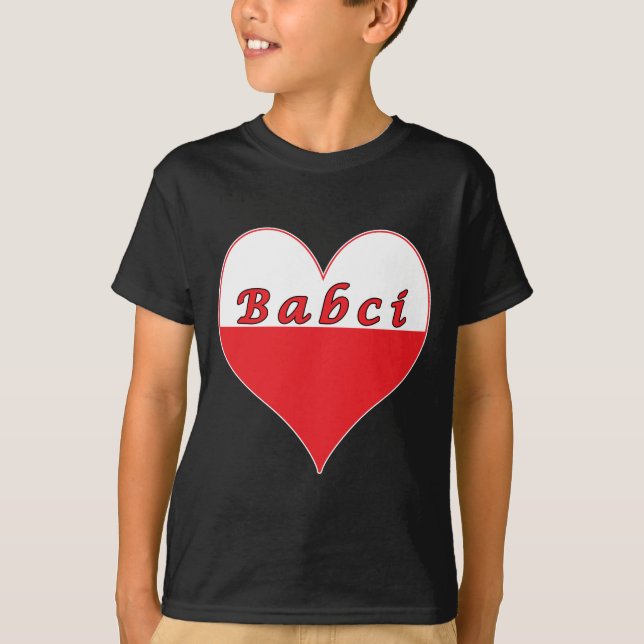 Babci Polish Heart T-Shirt (Front)