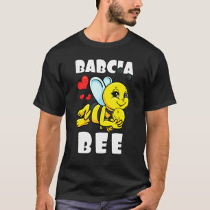 Babcia Bee Matching Family Outfit Baby Announcemen T-Shirt