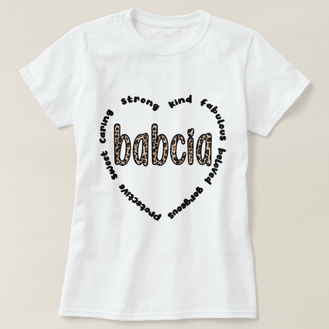 Babcia Grandmother Babcia Grandma Appreciation  T-Shirt (Design Front)