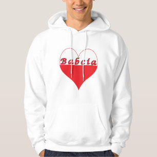 Babcia Polish Heart Hoodie