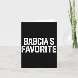 Babcia’s Favorite Funny Grandparent Granhild Vinta Card