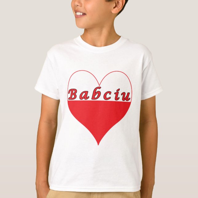 Babciu Polish Heart T-Shirt (Front)
