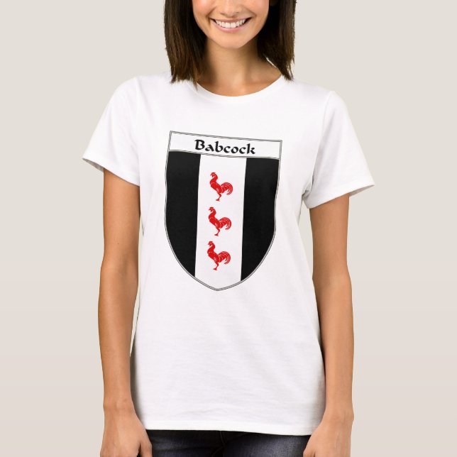 Babcock Coat of Arms/Family Crest T-Shirt (Front)