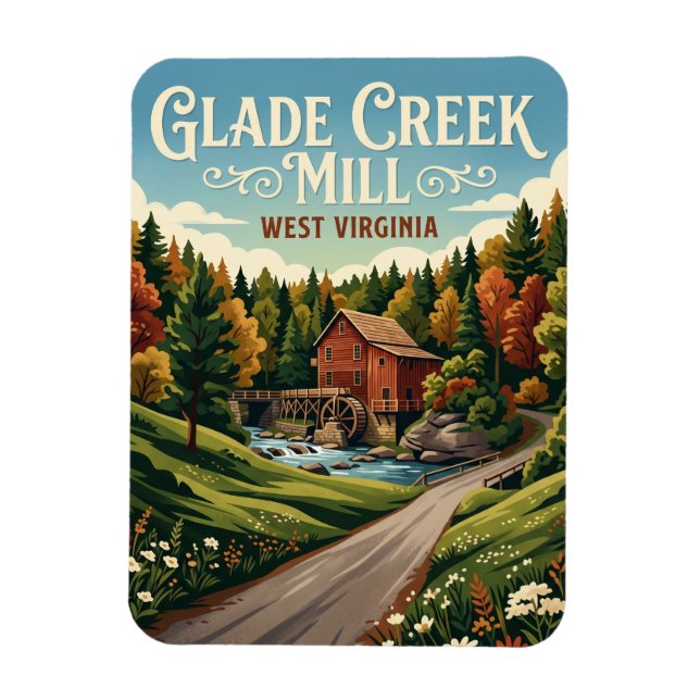Babcock State Park USA Magnet (Vertical)