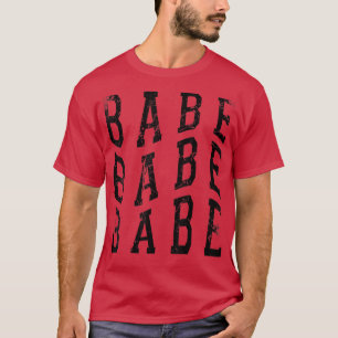 Babe 3 Vintage Bride Bridesmaid Bachelorette Party T-Shirt