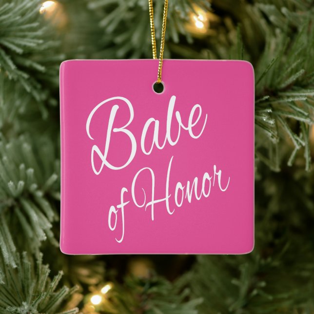 Babe of Honour Ceramic Ornament (Tree)