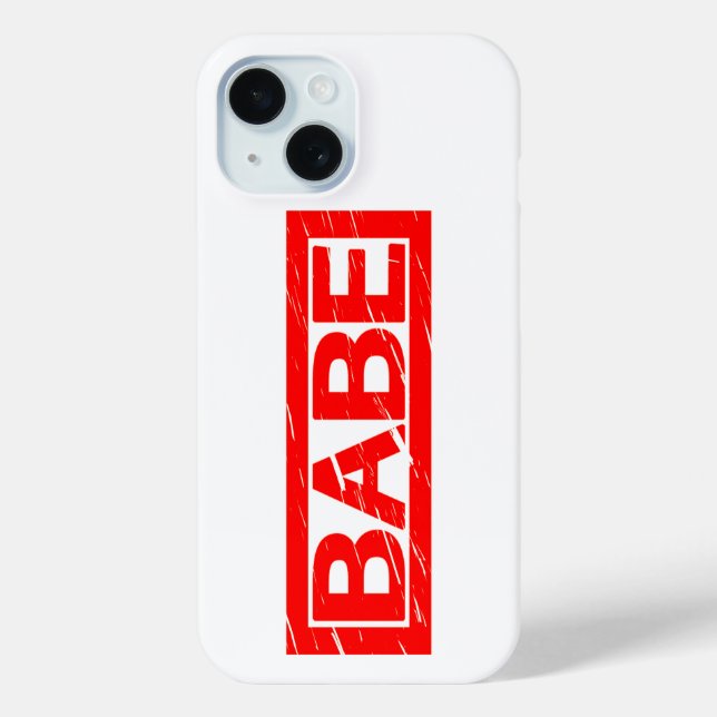 Babe Stamp Case-Mate iPhone Case (Back)