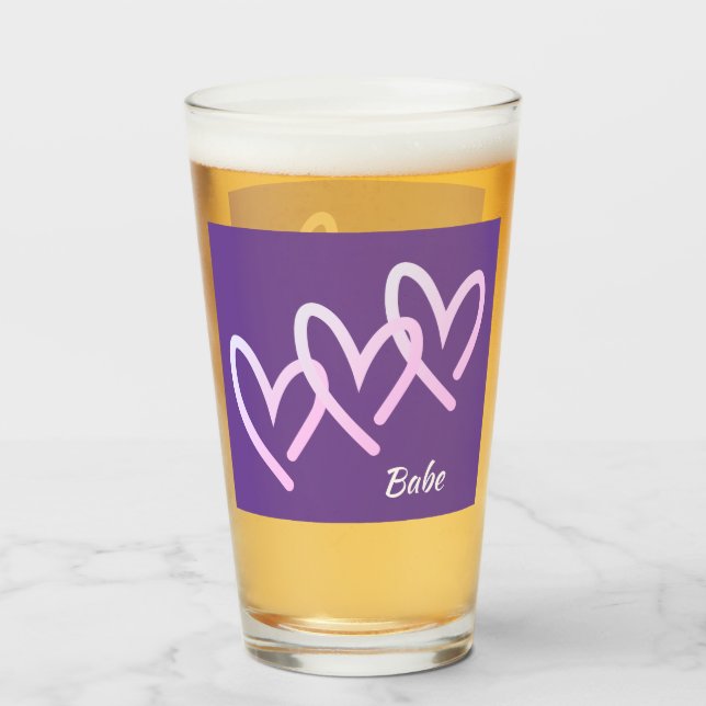 Babe Triple Purple Heart Tumbler (Back Filled)