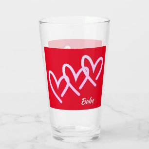Babe Triple Red Heart Tumbler