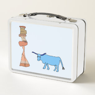 Babe with the Tower of Hoodoos sign Metal Lunch Box