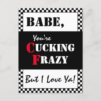 Babe You're Cucking Frazy | Happy Father's Day Postcard