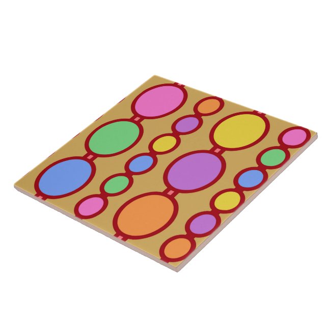 Babes Beads Bright Red Tile (Side)