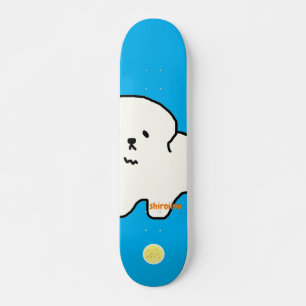 Babes Skate Simple Dog Shiroi Inu Skateboard