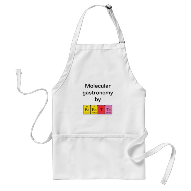 Babette periodic table name apron (Front)