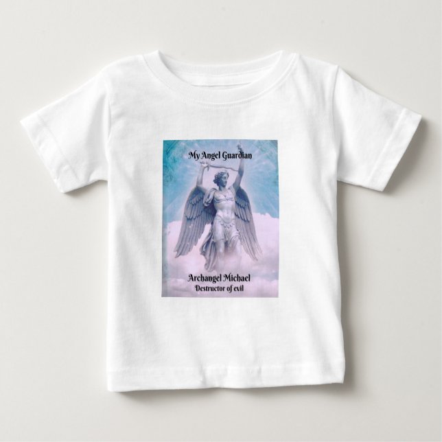 Babies' Archangel Michael White T-Shirt (Front)
