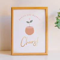 Babies Are Bubbly | Cheers! Baby Shower Sign