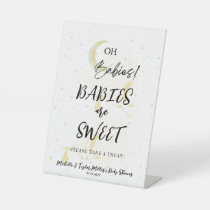 Babies are Sweet Baby Shower Pedestal Sign
