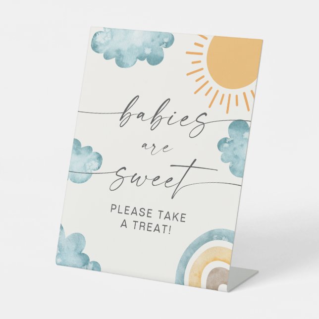 Babies Are Sweet Baby Shower Sunshine Sign (Front)