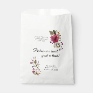 Babies Are Sweet Floral Baby Shower Candy Buffet Favour Bags