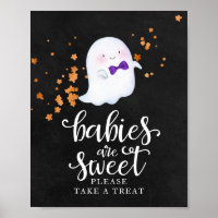 Babies are Sweet Halloween Baby Shower Sign