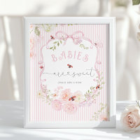 Babies are Sweet Love Bug Wildflower Baby Shower