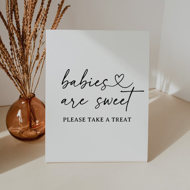 Babies are Sweet Modern Script Baby Shower Sign (Creator Uploaded)