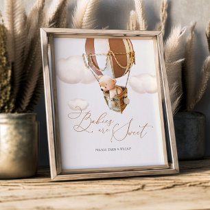 Babies Are Sweet Please Take A Treat Bear Balloon Photo Print