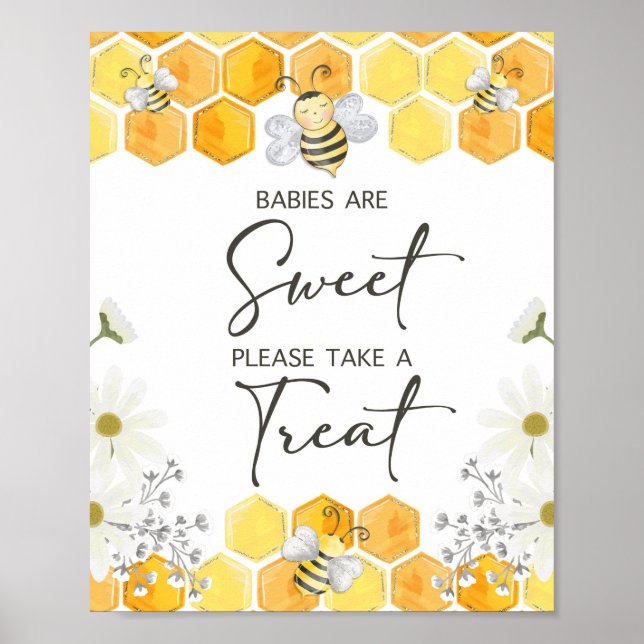 Babies are Sweet Please Take a Treat Bee Sign (Front)