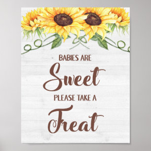BABIES ARE SWEET PLEASE TAKE A TREAT Shower Sign