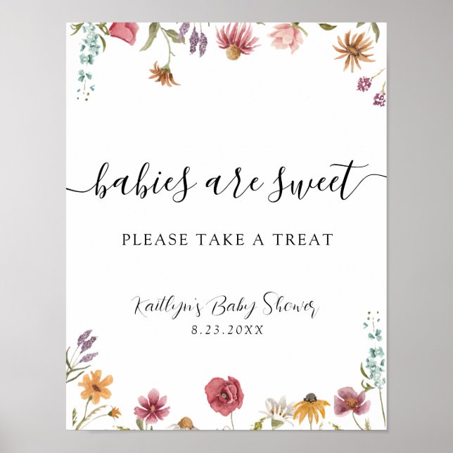 Babies are sweet Please Take a Treat Sign (Front)