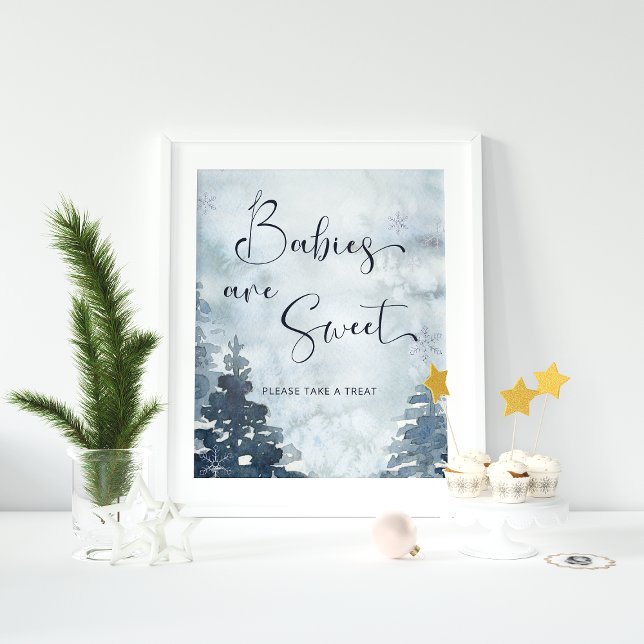 Babies Are Sweet Take a Treat Tree Baby Shower  Poster (Creator Uploaded)