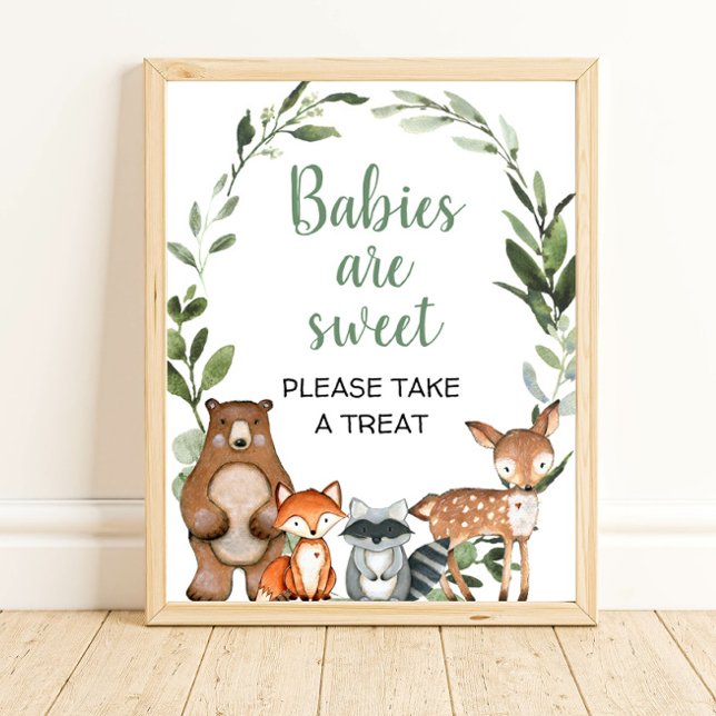 Babies are sweet take a treat woodland favours sig poster (Creator Uploaded)