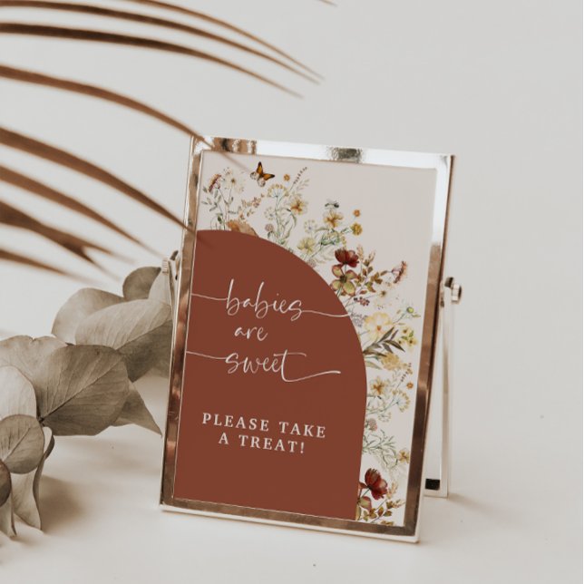 Babies Are Sweet Wildflower | Shower Favours Sign (Creator Uploaded)