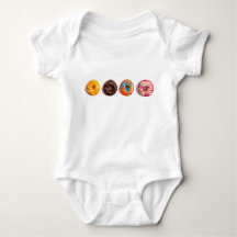Babies Doughnut Print Bodysuit