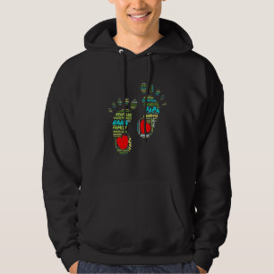 Babies Feet With Little Toes Hearts On Heels Hoodie