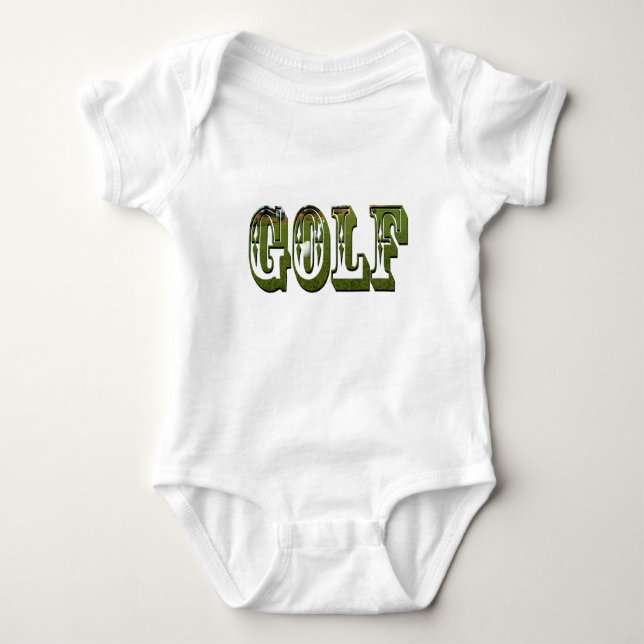 Babies Golf Logo Jumpsuit, Baby Bodysuit (Front)