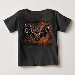 Babies Halloween Crystal Bat Baby T-Shirt