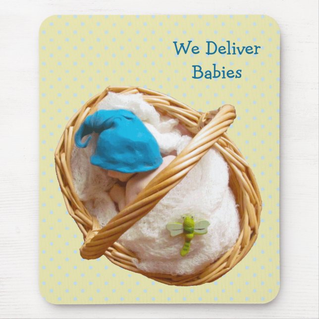 Babies in Clay: Midwife, Doctors: Deliver Baby Mouse Pad (Front)