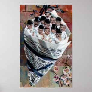 Babies in Newspaper Poster
