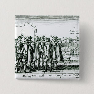 Babington with his Complices in St. Giles 15 Cm Square Badge