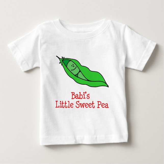 Babi's Little Sweet Pea Baby T-Shirt (Front)