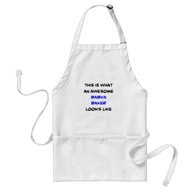 babka baker, awesome standard apron (Front)