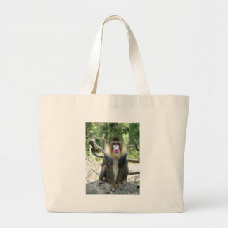 baboon,狒狒 large tote bag