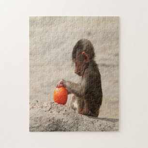 Baboon Baby Jigsaw Puzzle