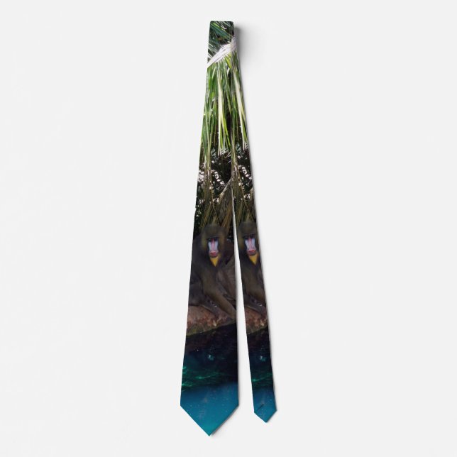 Baboon In Paradise, Neck Tie (Front)