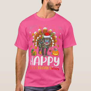 Baboon Lover Halloween Christmas Happy Hallothanks T-Shirt